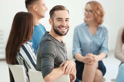 Man enjoying one the best drug rehab centers Illinois offers